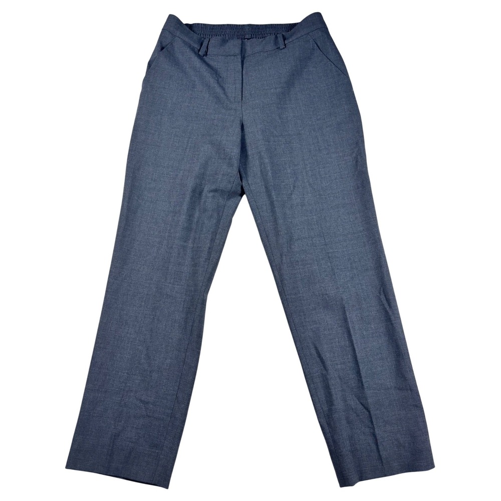 Quince Italian Wool Slim Leg Ankle Pants Coal Melange Grey 6 LB78515-CMA01-10143